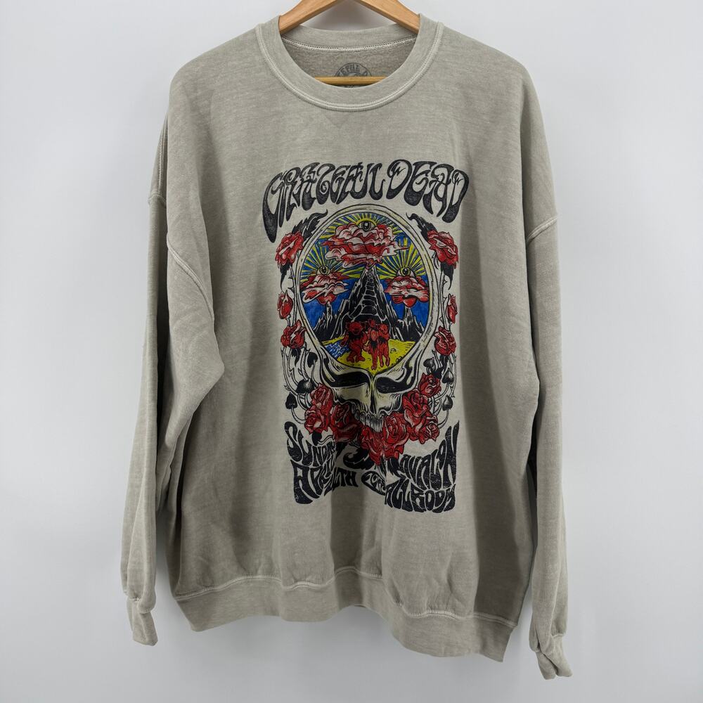 RETRO Grateful Dead Urban Outfitters Unisex L/XL Cotton/Poly Skull Bear Sweater